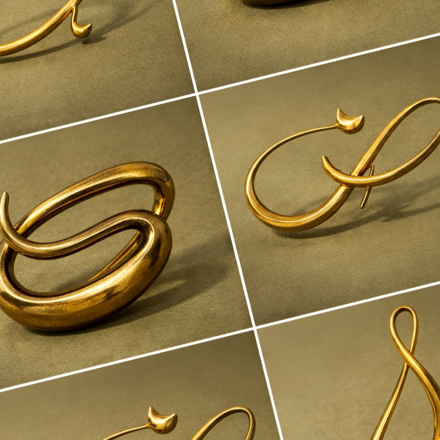 Jourie gold and silver materials close-up